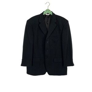Versini 44 Regular Gray Wool Blazer Classic Fit Suit Jacket Made In Vietnam